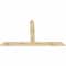 Ekena Millwork Portland Rough Sawn Timber Gable Bracket, Douglas Fir, 84"W x 49"H x 2"D x 6"F, 14/12 Pitch GBW084X49X0206POR00RDF - alternate 3